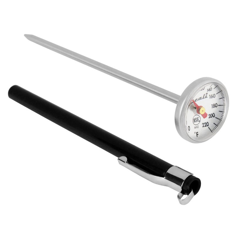 Escali AH2 Instant Read Small 1-inch Dial Thermometer Fahrenheit Protective Sheath Shatter Proof NSF Certified Commercial (5-inch Probe Length) - Image 1